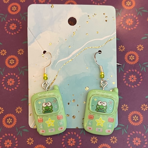 Sanrio Jewelry - Keroppi Cellphone earrings